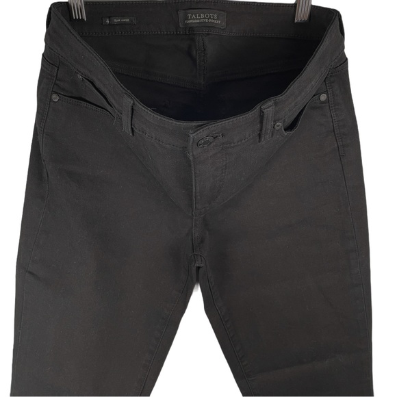 TALBOTS SLIM ANKLE JEANS | Size: 4 | Color: Black - Picture 7 of 11